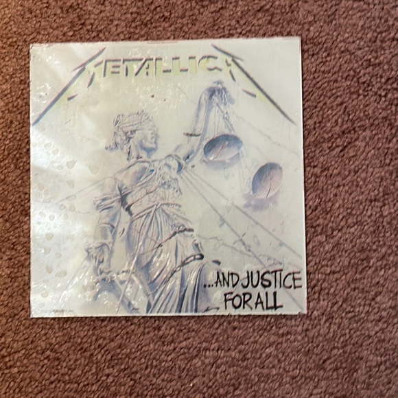 **Vintage** Metallica And Justice for All Carnival Prize Glass - Picture 1 of 1